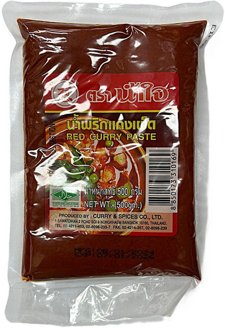 남자이 태국 레드커리 페이스트 500g, 1개