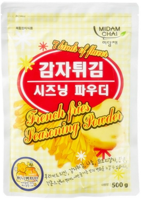 미담채 감자튀김 시즈닝 파우더 허니버터맛, 500g, 10개