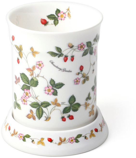 토탈하우스 Bogen 비쥬 도자기 수저통 수저꽂이, 스트로베리-Bogen-비쥬-도자기수저통-4764, 1개