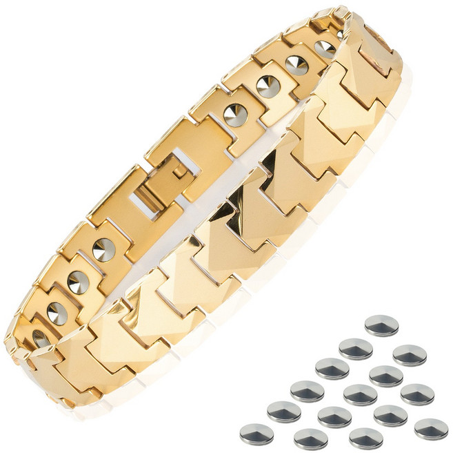 COOLCHARM 게르마늄 21P 건강팔찌 남성 여성, 2개