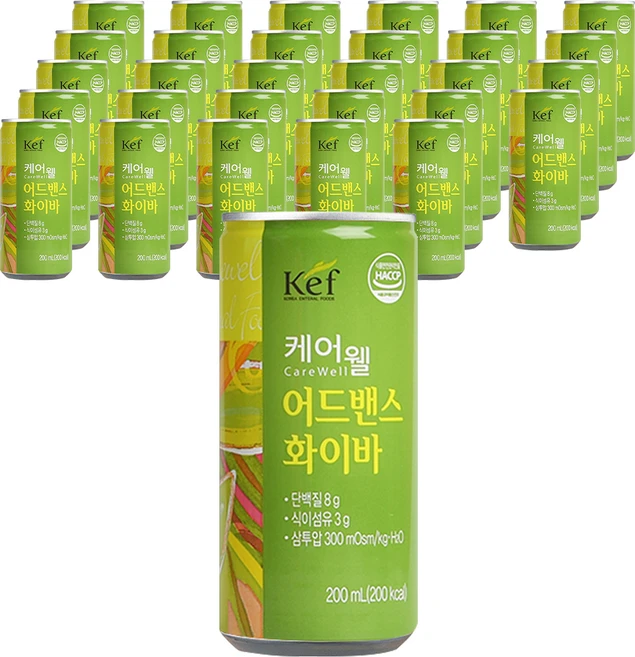 케어웰 어드밴스 화이바, 200ml, 30개 - 쿠팡
