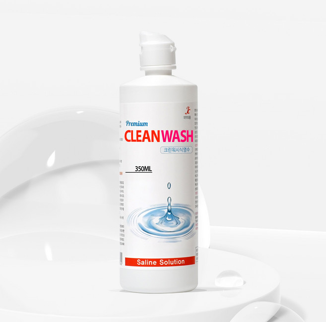 크린워쉬 생리식염수 350ml 드림렌즈 세척액 하드렌즈 보존액, 10개, 350L