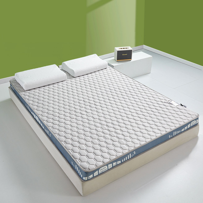 TUTOGO 雙人床墊 150*186cm*8cm 不易塌陷 方便收納, 灰色