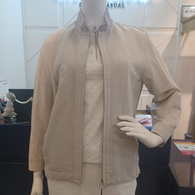 슈페리어골프 여름 여성 스트레치 린넨 점퍼pt