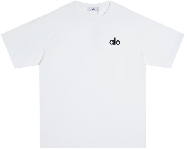 ALO 반팔티셔츠 남자 여름 루즈핏 순면 반팔 캐주얼 티셔츠 코디 상의