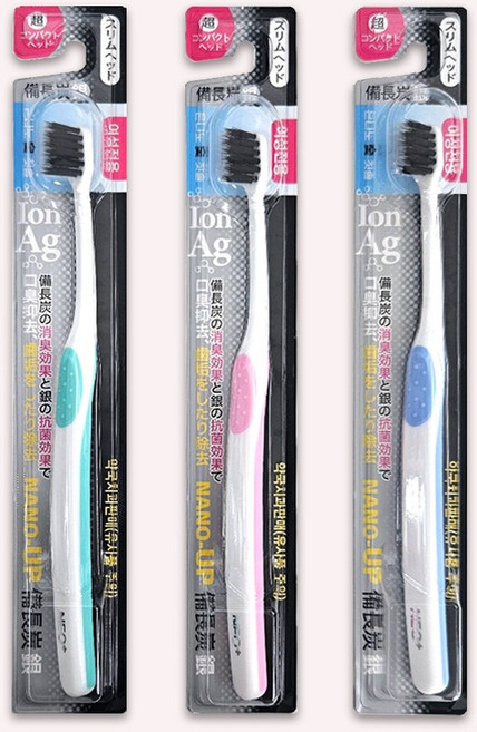 나노업 비장탄 숯 칫솔 1개/이중미세모 작은칫솔, 1개입, 1개