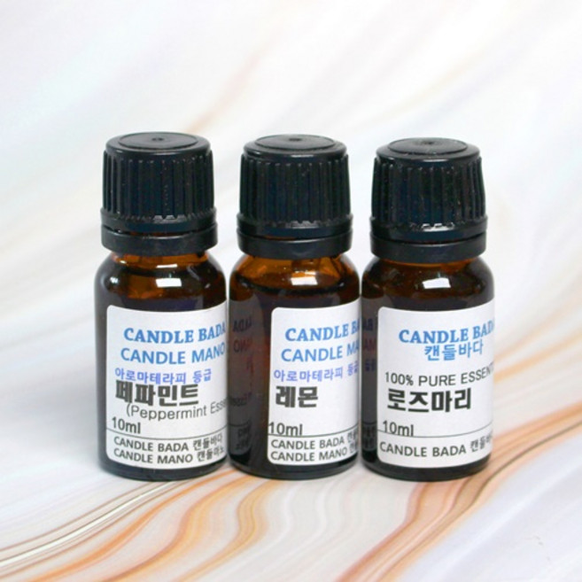 Oil kit -집중력강화 3종.페퍼민트.레몬.로즈마리 (각 10ml), 1개, 10ml