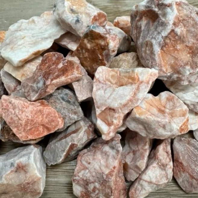 源石 玫瑰角石 陽台造景鋪面碎石 魚缸裝飾造景石, 1kg, 1個