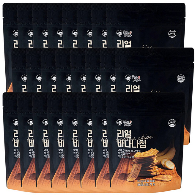 고독한미식가 프리미엄 리얼바나나칩 세로형 슬라이스 바나나, 24개, 60g