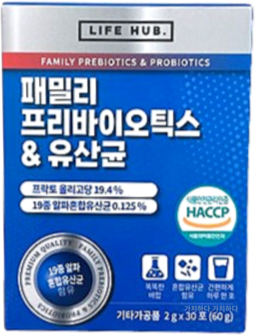 패밀리 프리바이오틱스 유산균 (한달분), 2g, 30개