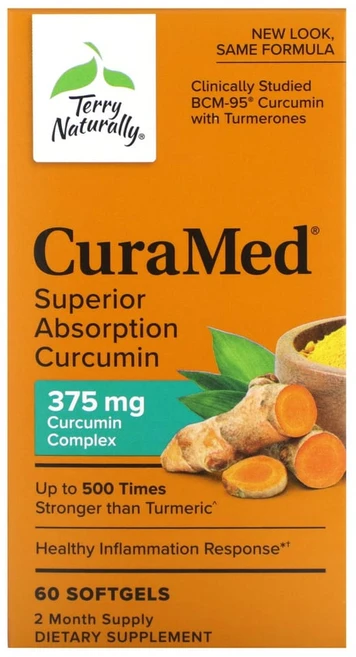 Terry Naturally 테리 내추럴리 큐라메드 375mg CuraMed, 1개 - 쿠팡