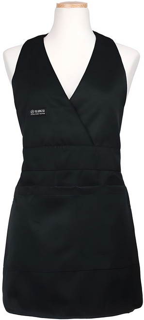 로사홈 TC 목걸이 앞치마, 검정, 1개