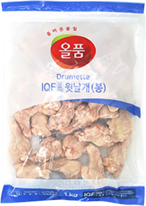 올품 IQF 윗날개 닭봉 1kg, 1개