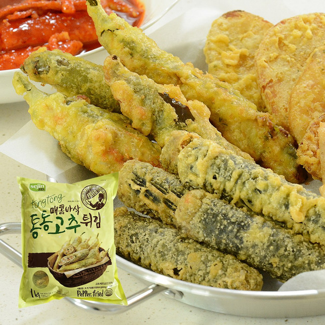 비비수산 간식 제수용품으로 아주좋은 고추튀김 1kg, 5개