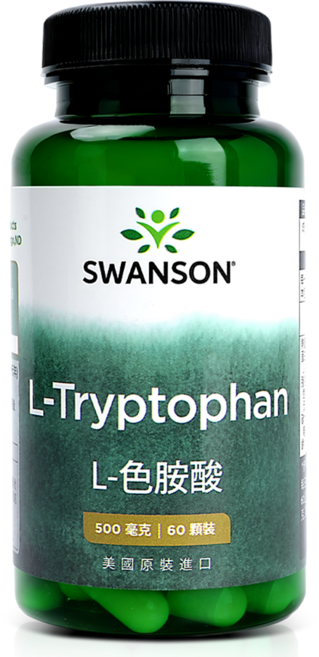 【SWANSON 美國斯旺森】 L-色胺酸 500毫克 60顆 L-Tryptophan 500mg 原裝 進口, 1個