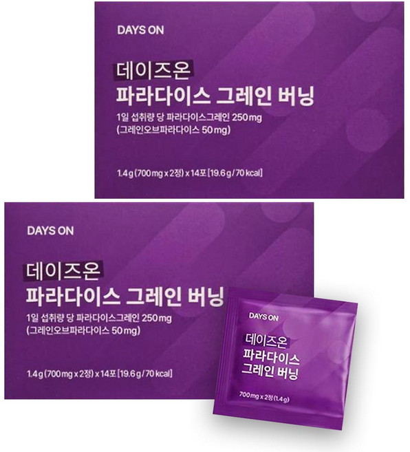 데이즈온 파라다이스 그레인 버닝 파라다이스그래인 파라돌 쇼가올 브로콜리 추출물, 2박스, 14회분