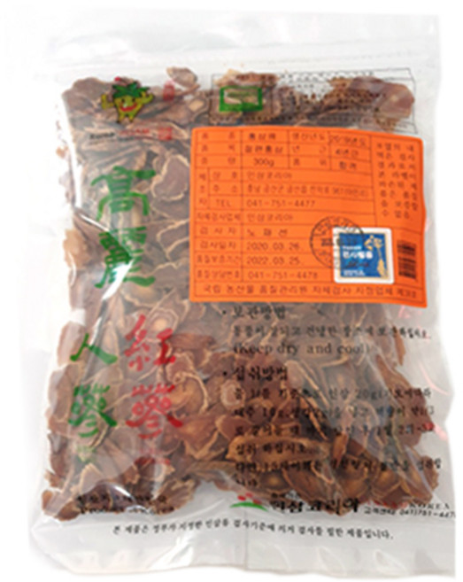 코리아인삼 홍절삼 말린 건홍삼 150g, 1개