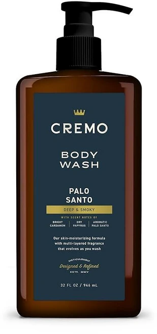 Cremo RichLathering Palo Santo 남성용 바디 워시 드라이 파피루스 아로마 팔로 산토 916.4ml(32온스) - 쿠팡