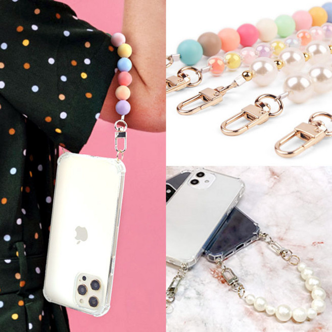 갤럭시 S20 진주 구슬 미니 숏 스트랩 롱 체인 케이스 SM-G981