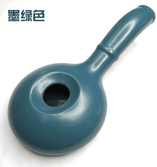 容福承家居 陶瓷咖啡烘焙器 手搖手網烘豆機 生豆茶葉烘焙, 深綠色, 1個