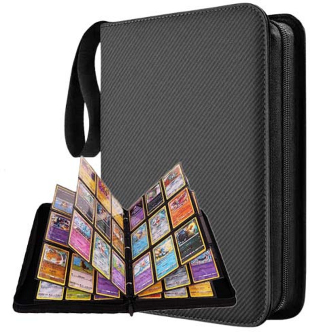 다오뉴올 대용량 카드 앨범 900장 게임 포카 바인더 포켓몬, 블랙