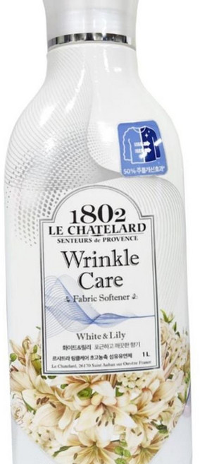 O86 르샤트라 섬유유연제 링클케어 화이트 릴리 1L 르샤트라 섬