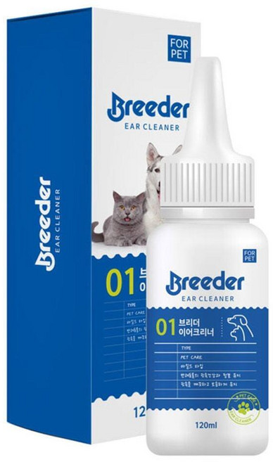 강아지 이어클리너 120ml 반려견 귀청소 귀세정제-03900EA