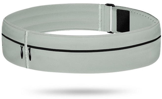 리뉴보 방수 벨크로 러닝 벨트 가방, 그레이M(물통 미포함), 1개