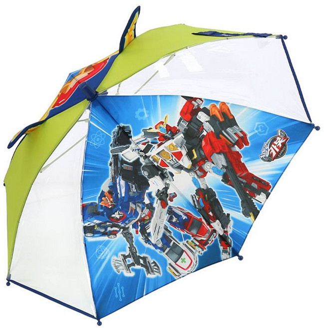 나린키즈 헬로카봇15 잘보여 페이스입체 47 우산 아동 어린이 키즈 캐릭터 안전우산