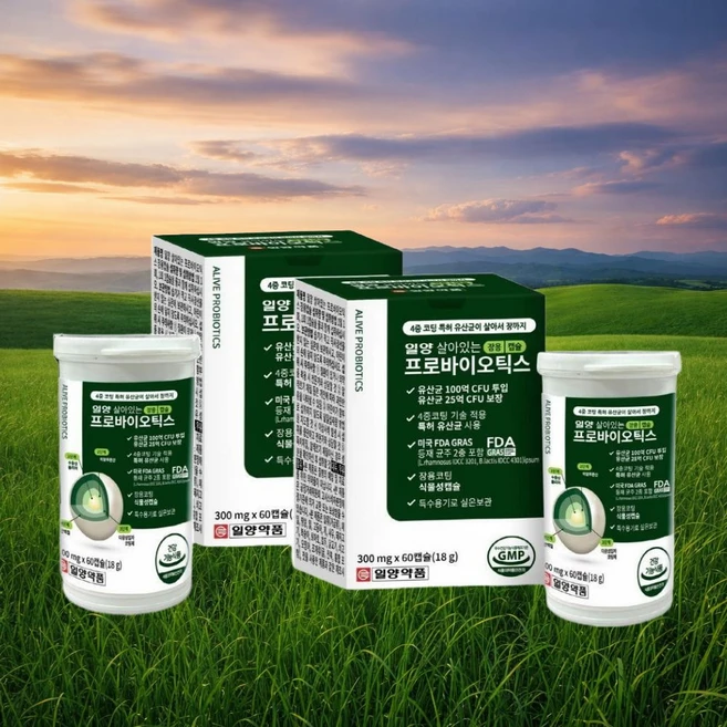 직장인 부모님 어르신 장건강 100억 4중코팅특허유산균 4개월분 유익균증식 배변쾌변, 2개, 60정 - 쿠팡