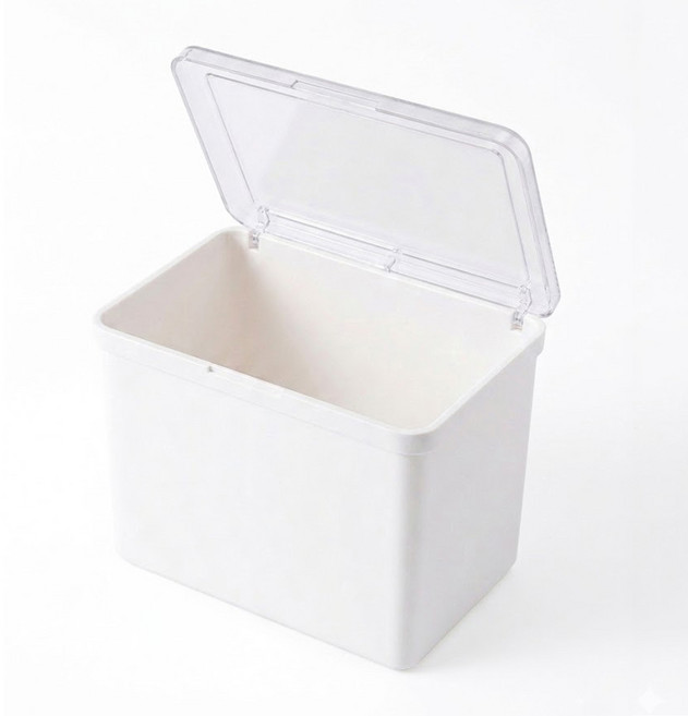 레브하우스 깔끔보관 세탁세제 캡슐세제 커피 수납 보관함, 1개, 화이트