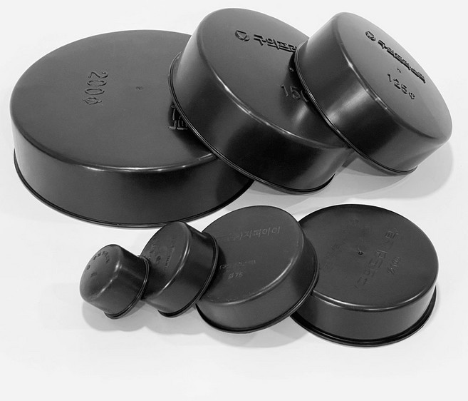 파이프마개 파이프캡 원형캡 외경캡 배관자재 35~200, 1개