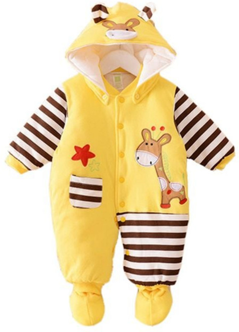 기린 탈부착 후드 발싸개 아동방한우주복 312827