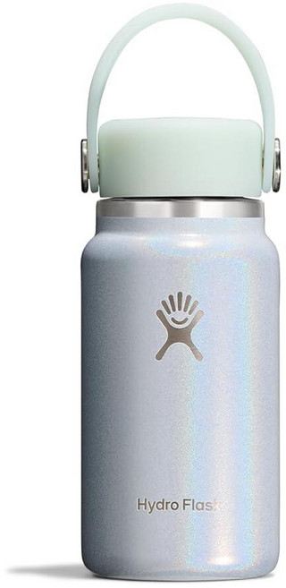 Hydro Flask 마이크로 보틀 - 누출 방지 지갑 또는 포켓 플라스크 - 단열 미니 물병 189.9g(6.7온스) 글리머 블루