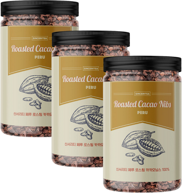 신서리티 페루 로스팅 카카오닙스, 3개