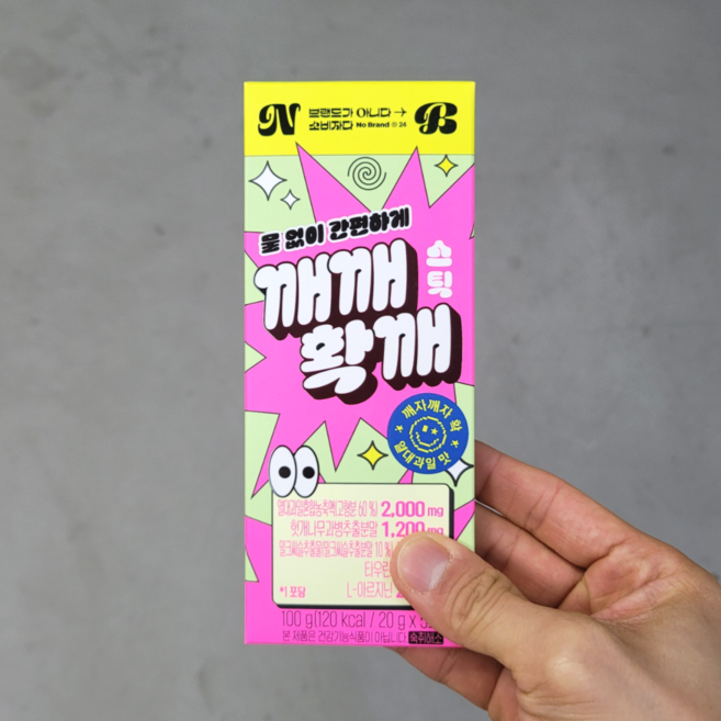 노브랜드 깨깨확깨 스틱, 2개, 100g