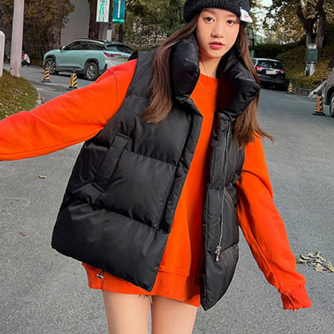 라페나 여성 루즈핏 패딩 조끼