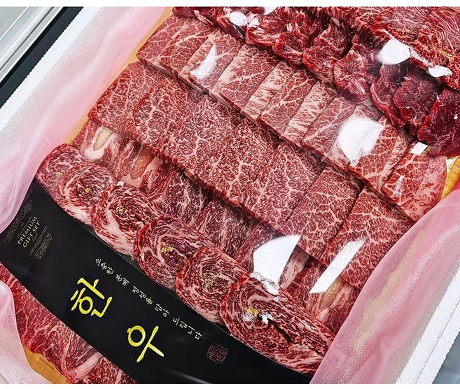 한우투뿔 선물세트 오마카세 모듬구이용 이바지 명절 보자기포장 [옵션-난(초) ], 1개