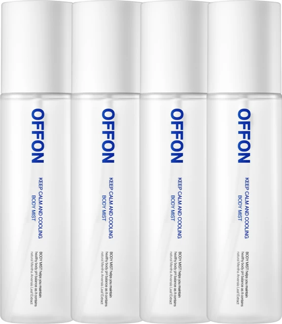 오프온 킵 캄 앤드 쿨링 바디미스트, 150ml, 4개 - 쿠팡
