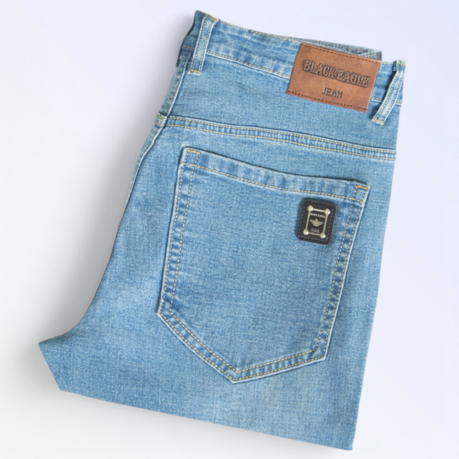 Black Eagle (블랙이글) 스판 워싱 데님 팬츠 남자 청바지 스트레이트핏 (정품)