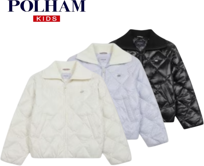 [매장발송] 폴햄키즈 여아 퀼팅 점퍼 등원 학교 간절기 가볍고 따뜻한 자켓