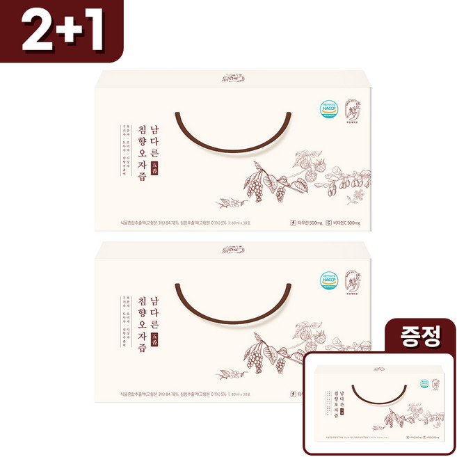[2박스 선택시 1박스 더] 두손애약초 남다른 침향 오자즙 (시음용 5포 증정), 2박스, 2.4L