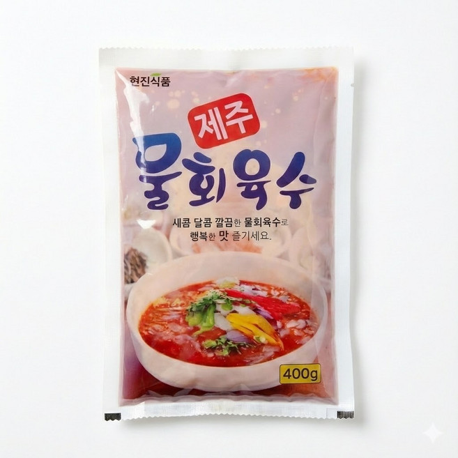 현진식품 제주 물회 육수 400g (새콤달콤 깔끔한 맛) 물회 양념 소스, 1