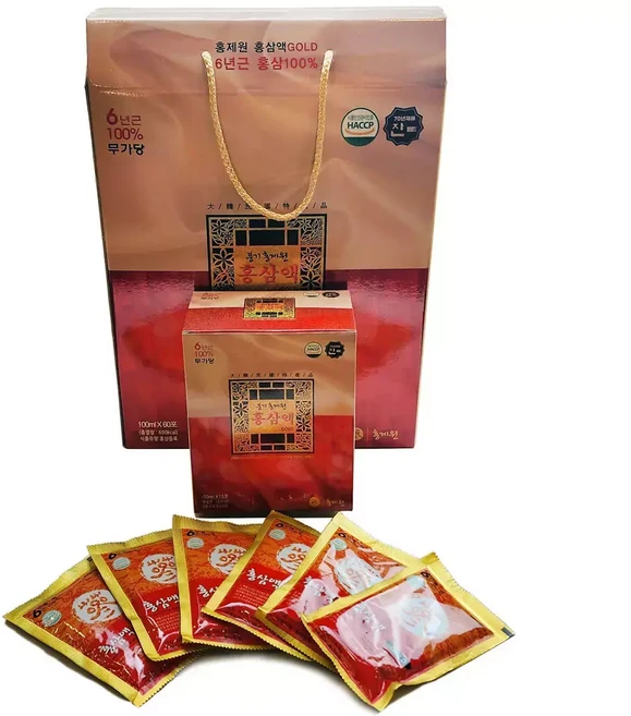 홍제원 홈삼 액기스 골드 60팩 100ml, 1개