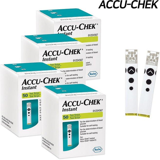 아큐첵 인스턴트 혈당시험지 200매+알콜솜200매, 1개