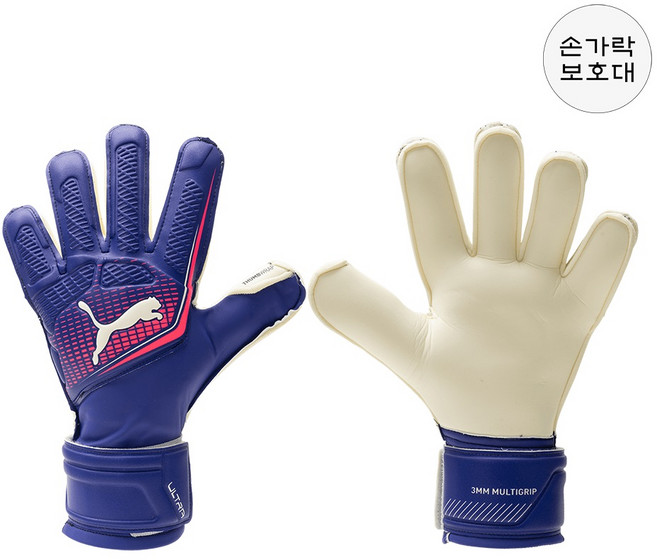 푸마 울트라 매치 손가락 꺾임방지 핑거세이브 골키퍼 장갑 GK글러브, 1개