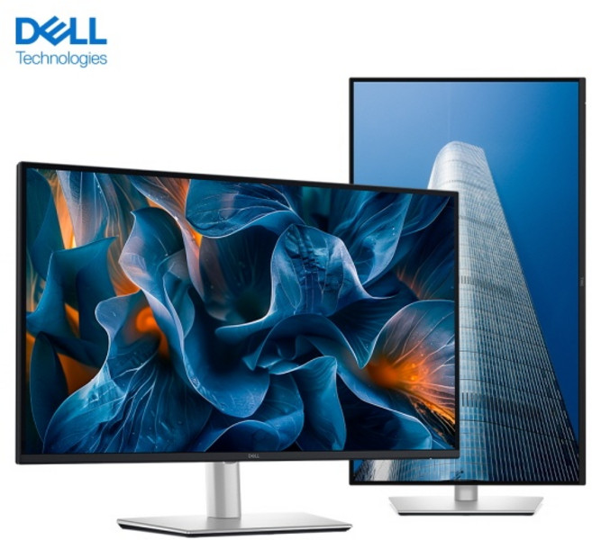 델 4K UHD Plus USB C 허브 모니터, 81.2cm, P3225QE