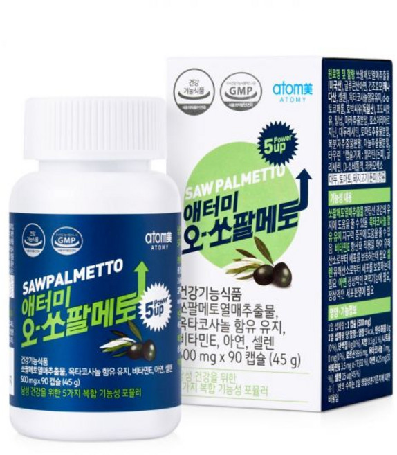 애터미 오-쏘팔메토 (90캡슐 /3개월분) 120g/110*56*55mm, 1개, 90정