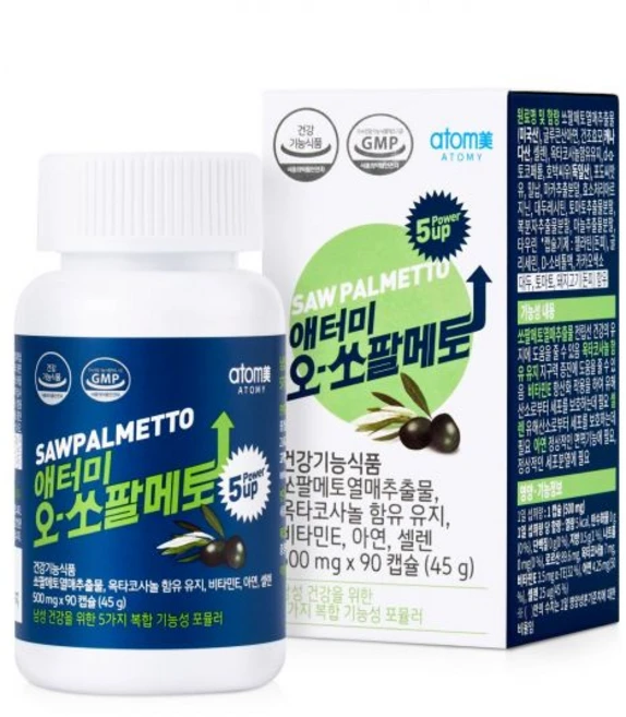 애터미 오-쏘팔메토 (90캡슐 /3개월분) 120g/110*56*55mm, 1개, 90정 - 쿠팡