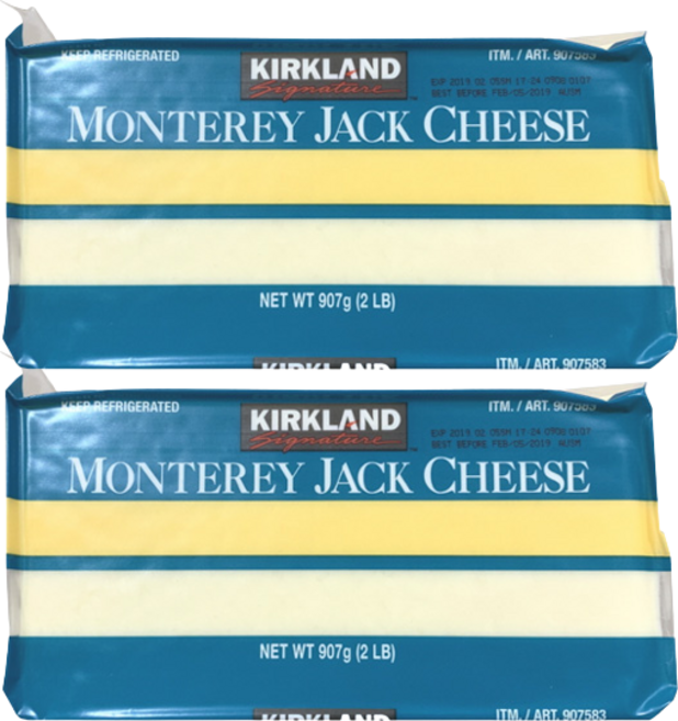 코스트코 KIRKLAND SIGNATURE 몬테리잭치즈 907G, 2개